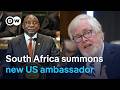 South Africa Summons US Envoy Over Controversial Remarks