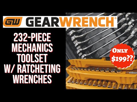 Gearwrench 232 Piece Mechanics Toolset Unboxing (GW Model # 80949)