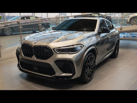 2022 BMW X6M Competition (625HP SUV) in Donington Grey Walkaround Review