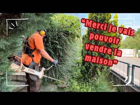 Jardin ABANDONNÉ je le nettoie pour la vente