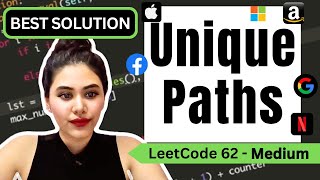 YouTube video 'Unique Paths - LeetCode 62 Python'
