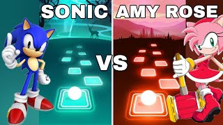 Sonic The Hedgehog x Amy Rose Sonic Girlfriend - Tiles Hop Edm Rush V Gamer 💥