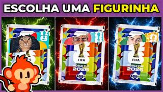 🌍 ESCOLHA SUAS FIGURINHAS DA COPA DO MUNDO | 😱EDIÇÃO DEFINITIVA🔥⚽ #quiz #macaquiz