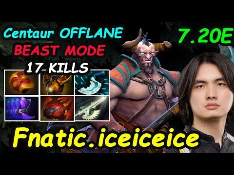 Fnatic iceiceice - [CentaurWarrunner] OFFLANE BEAST MODE INSANE  DAMAGE Hoof Stomp | Dota2 7.20
