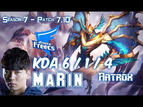 AFs MaRin AATROX vs LEE SIN Jungle - Patch 7.10 KR Ranked