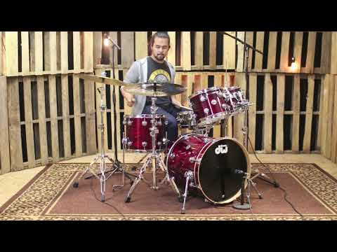 DW Collector's 4pc Red Silk Onyx Kit - 20/10/12/14