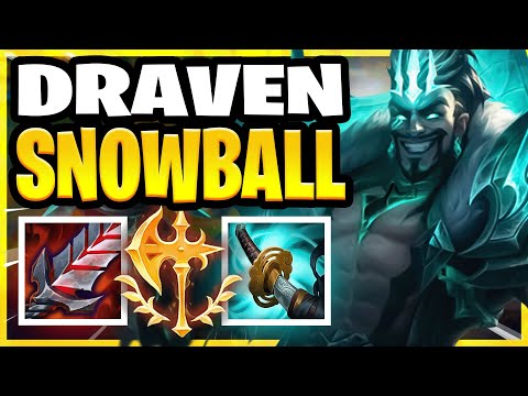 Draven Is The Snowball KING in Wild Rift! Draven Build & Gameplay!