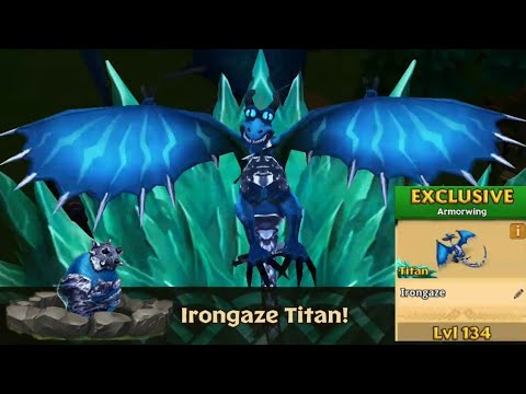 Gauntlet Prize "IRONGAZE" max Level 134 Titan Mode - Exclusive Armorwing - Dragons:Rise of Berk
