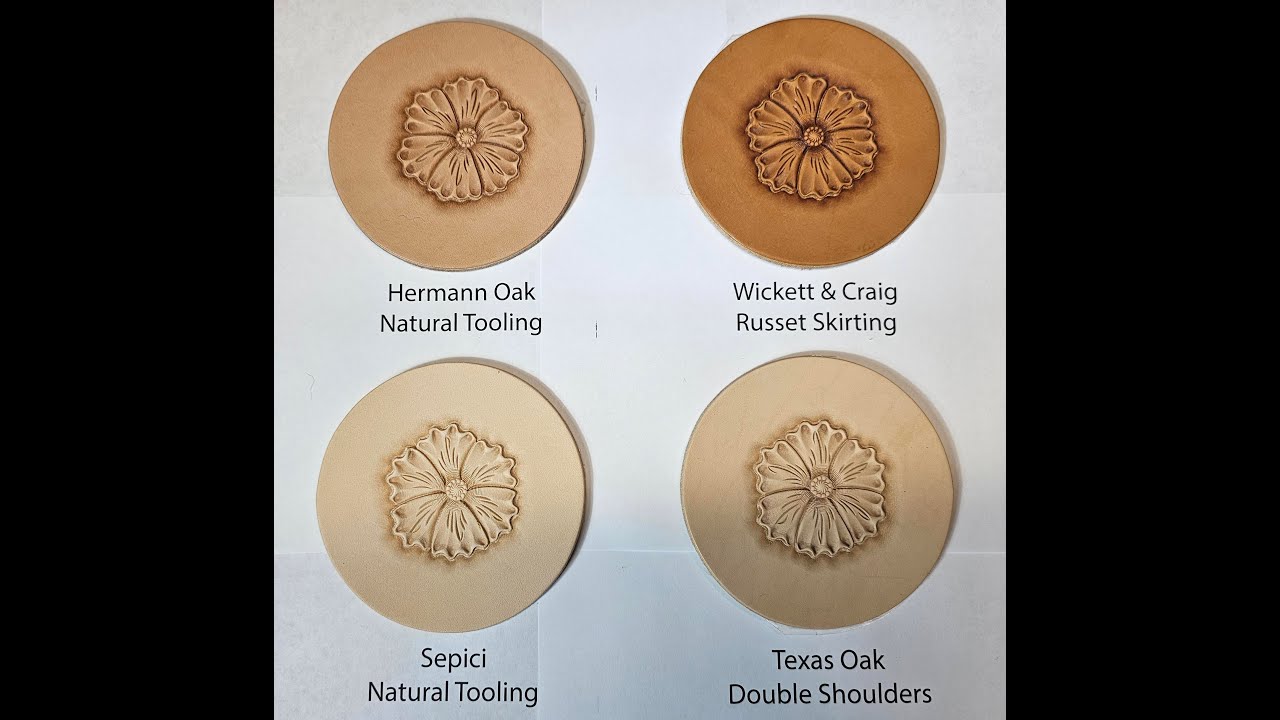 Comparing our 4 different tooling leathers