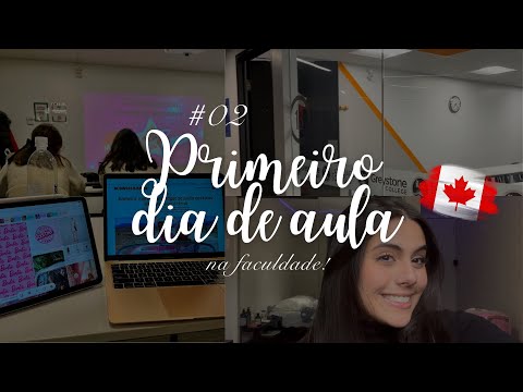 DIÁRIO DE INTERCAMBIO #2 | Primeiro de aula + compras no Canadá 📝 🛍️