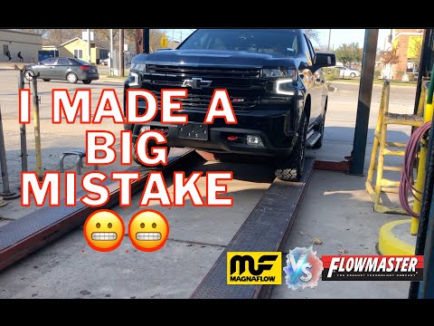 Big mistake, I Purchased the wrong Muffler - Magnaflow vs flowmaster 2019 Silverado