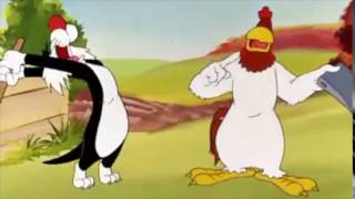 AHHH SHADDDDUP! (Sylvester hits Foghorn Leghorn with Mallet)