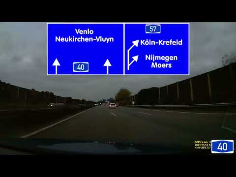 A40: Kreuz Kaiserberg (A3) - Venlo (D-NL) / Germany