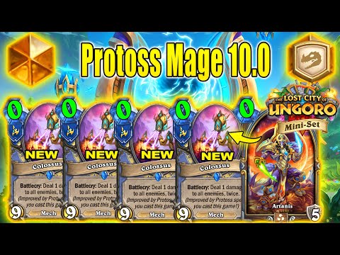 Literally Best Mage Deck Craft At Mini-Set! Protoss Mage 10.0 The Lost City of Un'Goro | Hearthstone