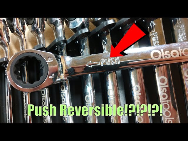 Youtube Video for Push Reversible Ratcheting Wrench Set with Wrench Organizer by WorkshopAddict