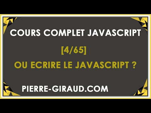 COURS COMPLET JAVASCRIPT 1 65 Présentation du cours JavaScript