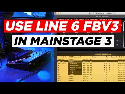 How to use the Line 6 FBV3 in MainStage 3