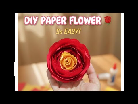 Diy Asthetic Flower With Paper😱🌸#video#new#art#diy#craft#paper#explore#fyp#viral#trending#like#share