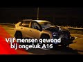 Vijf gewonden bij ongeluk op A16 bij Zevenbergschen Hoek