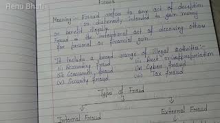 Fraud meaning and types || Fraud Detection and forensic accounting