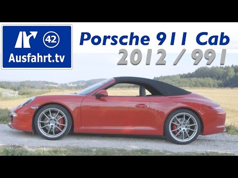 2012 Porsche 911 Carrera S Cabriolet (991) Fahrbericht der Probefahrt  Test   Review