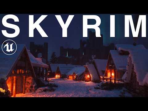 The True Scale of Winterhold: Skyrim in UNREAL ENGINE 5!