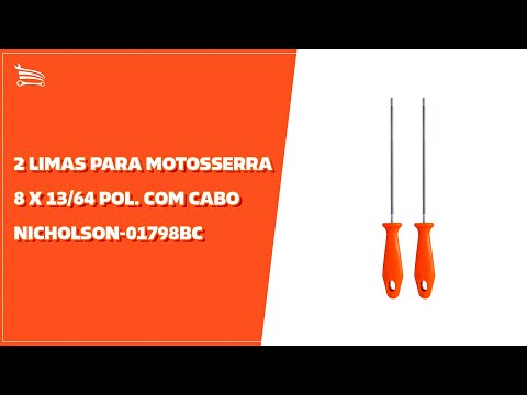 2 Limas para Motosserra 8 X 5/32 Pol. com Cabo - Video