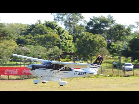 Cessna 206H Takeoff Grass Strip