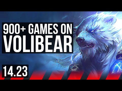 VOLIBEAR vs PANTHEON (TOP) | 900+ games, Rank 10 Voli | KR Challenger | 14.23