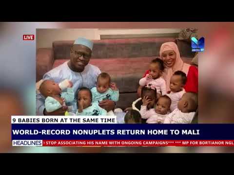 9 Babies Born At The Same Time: World record nonuplets return home to Mali