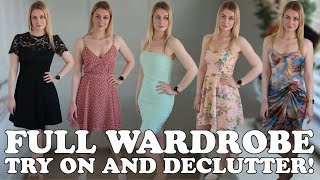 Whole wardrobe try on and declutter | Part 1 - Dresses