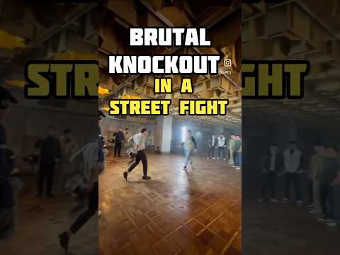 Brutal Knockout in a Street Fight. #boxing #martialarts #selfdefense #kravmaga #mma #fyp #viralvideo