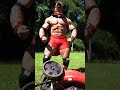 CRAZY HORSEMAN ATTACKS LAWN MOWER #SHORTS