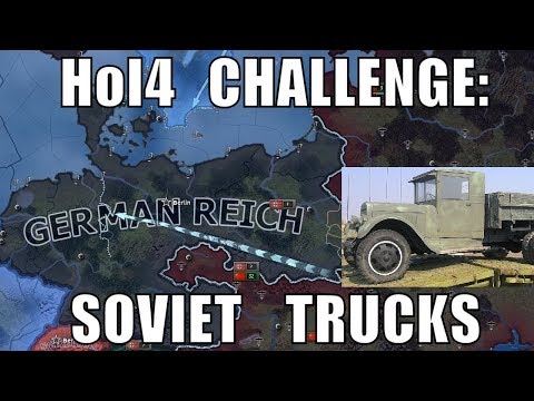 Hearts of Iron 4 Challenge: Soviet trucks vs buffed Germany
