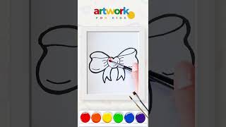 How to Draw a Cute Bow 🎀 | Easy & Fun Art Tutorial for Kids!