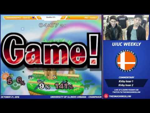 [Smashing Illini Weekly] CINNAMONAPPLE + Dart! (B) vs. PRZ + AnDaLe (G, R) SSBM Doubles GF