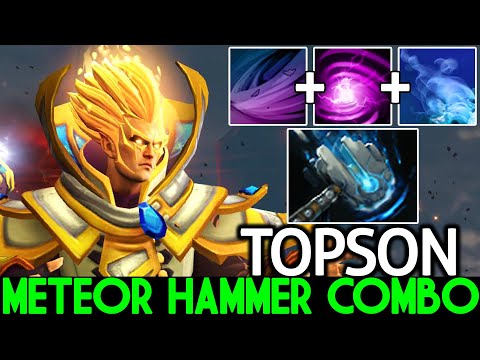 TOPSON [Invoker] Meteor Hammer Meme Combo Super Effective Dota 2
