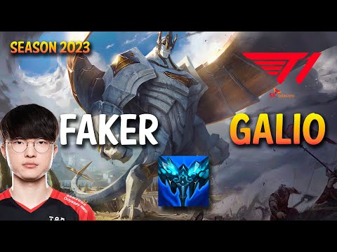 T1 Faker GALIO vs AHRI Mid - KR Ranked