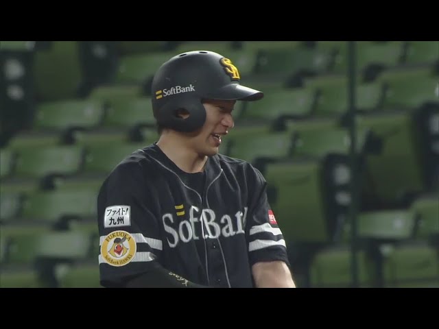 【7回表】ホークス・柳田のセンターへのタイムリーヒットで勝ち越し!! 2020/6/26 L-H