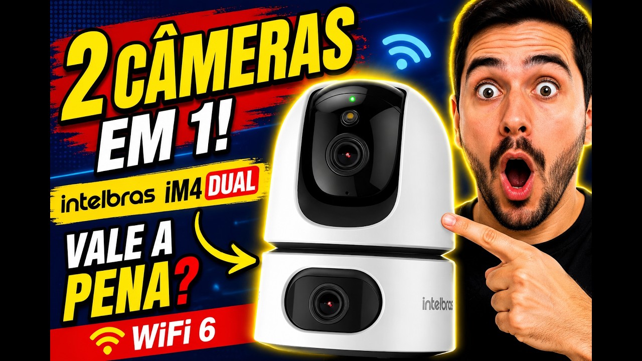 Miniatura da avaliação em vídeo de Câmera de Vídeo Inteligente Wi-Fi Intelbras iM4 C Branco