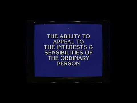 Jeopardy FUNNY MOMENT, Ken Jennings DAY 8 - first time ringing in, gets it wrong (6/11/04)