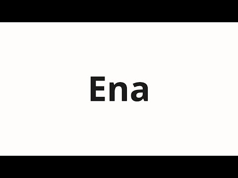 How to pronounce Ena | Ёна (Yona in Russian)