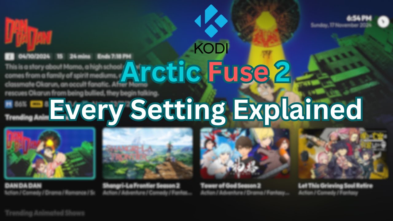 Arctic Fuse 2 on Kodi - Every Setting Explained