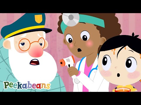 Going to Doctor Song | 🚑 Checkup Song with Peekabeans Kids Songs