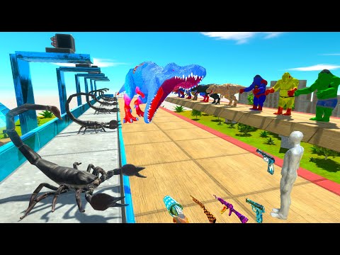 FPS PERSPECTIVE EXTREME PARKOUR vs T-REX & DEADLY TRAP - ARBS