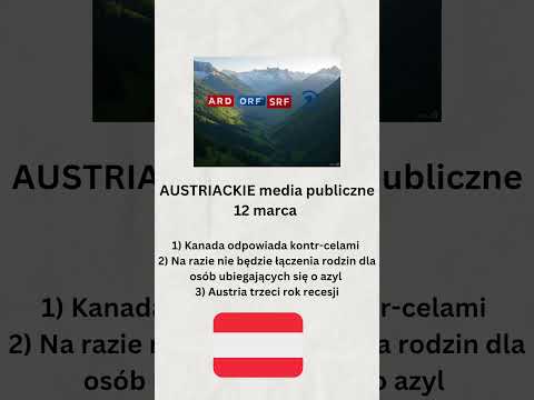 Austriackie media publiczne 12 marca