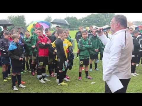 Siegerehrung der D-Jugend beim 6. Internationalen Jugendturnier der TSG Ailingen