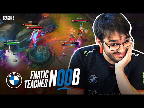 Hylissang coaches noob how to get out of Gold | Fnatic Teaches Noob S2E3 - Presented by BMW