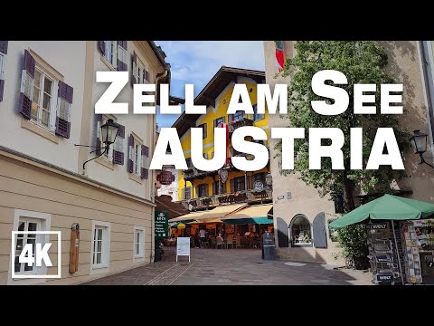 Zell am See Summer 2021 AUSTRIA • Real Time Virtual Walking Tour Ambience in 4K ASMR