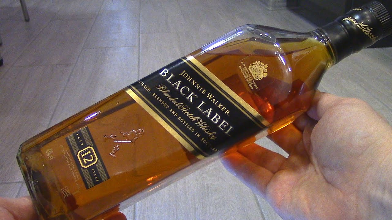 Whiskey Johnnie Walker Black label 1L 12 years old